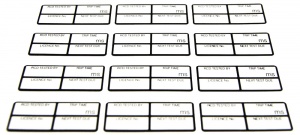 100 Small RCD Labels