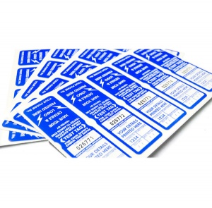 Customised Industrial Strength Test Tags - Blue